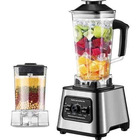 Mixeur Extracteur de Jus Puissant, Préparateur de Smoothies, Capacité de 2,5 L, 6000W, UE (1/2)