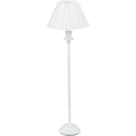 Lampadaire miniature pour maisons de poupées, avec motif coquillage blanc, style rétro élégant, meuble à assembler, lampadaire pour maison de poupées à l'échelle 1:12. (1/5)