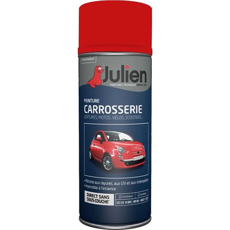 Peinture aérosol pour Carrosserie - Brillant Rouge 37114 - 400 ml - Julien