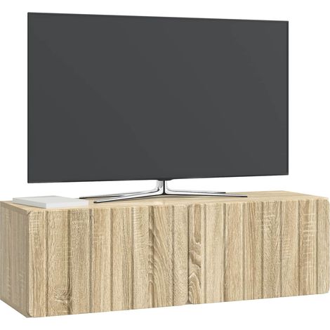 Maison Exclusive - Wandmontierter TV-Schrank Sonoma-Eiche 98 x 31