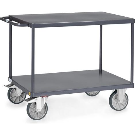 Fetra ESD Tischwagen Stahlblech Plattformen bündig Ladefläche 850x500mm