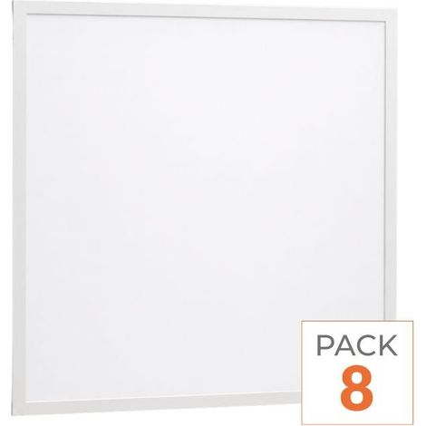Pack de 8 - Panneau LED 36W 60x60 BLANC Dimmable 110lm/W avec Détecteur de Mouvement - Blanc Froid 6000K - 8000K - SILAMP (1/2)