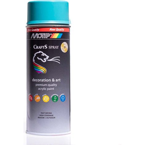 Vernice spray acrilica RAL 5018 turchese 400 ml CRAFTS (1/5)
