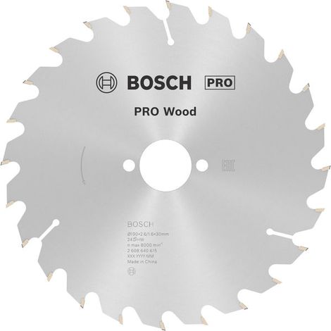 Bosch PRO Holz KSB,190x2.6x30mm,T24 - 2608640615