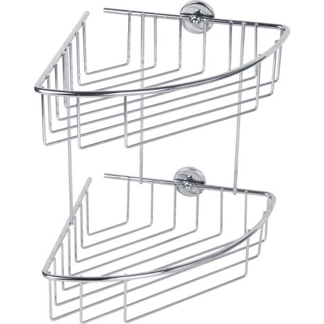 tesa 40215-00000-00 baath Plus Panier de douche d'angle colle chrome (brillant) Q155222 (1/5)
