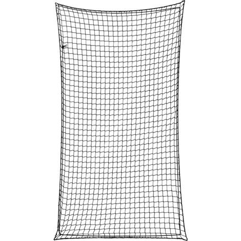 Anhängernetz mit Gummiseil Schwarz 4,5x2,5 m PP