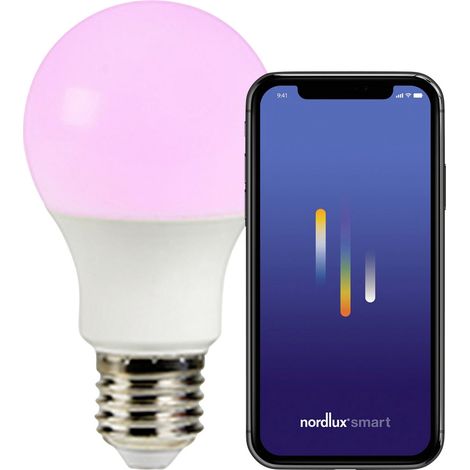 Nordlux 2270072701 Ampoule à incandescence CEE F (A - G) E27 forme de poire commandé par appli mobil