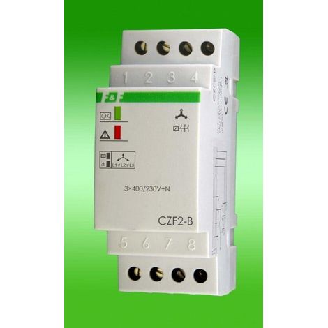 Phasenüberwachungsrelais F&F CZF2-B 10A Kontakt 4 Sekunden