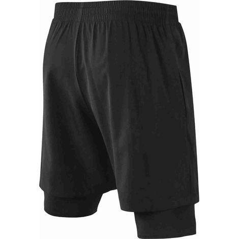 Short de running 2 en 1 pour homme, respirant, à séchage rapide, avec poche pour téléphone, idéal pour l'entraînement de basketball et la course à pied. (1/5)
