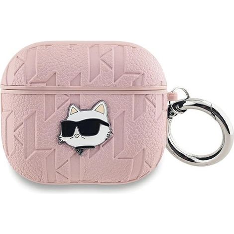 Karl Lagerfeld KLA3PGCHPP AirPods 3 Hülle pink/pink Monogram Choupette Kopf (1/5)