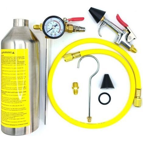 Kit de Nettoyage de Climatisation, Outil de Nettoyage de Tuyaux de Climatisation de Voiture, Outil de Nettoyage de Système de Climatisation R134A. (1/4)