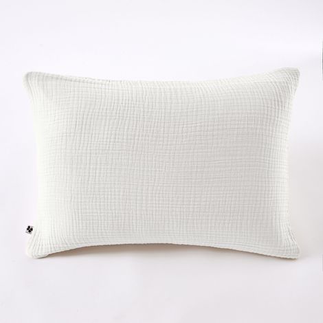 Taie d’oreiller BELLA 50x70 cm – Gaze de coton 220 g/m² – Chantilly (1/4)