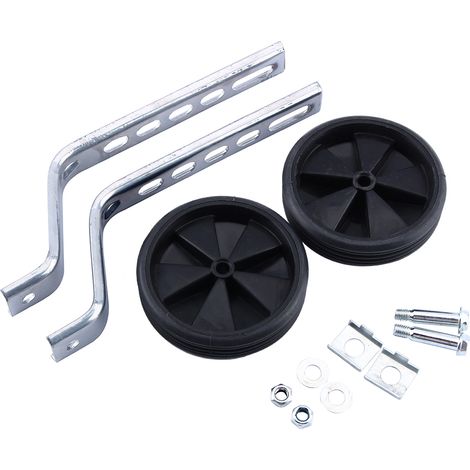 2 Roues Stabilisatrices Latérales Réglables pour Vélo Enfant 12-20 Pouces, Stabilisateurs d'Apprentissage Noir (1/5)