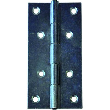 Koncreto Cerniera Zincata Mm 100X50 Pz 2 Perno Fisso. In Blister.