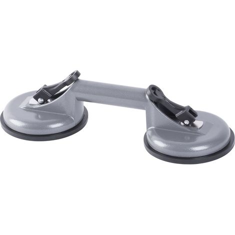 Glashalter Strend Pro CUP-785, mit Saugnapf, 2-fach, Aluminium
