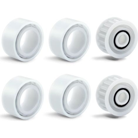 Lot de 4 Roues de Guidage de Rechange pour Nettoyeur de Piscine avec 2 Engrenages de Poulie pour Maytronics pour Accessoire de Nettoyeur de Piscine Robot Dolphin
