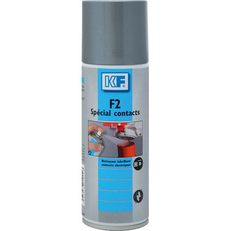 Nettoyant contacts électriques 200 ml – Désoxydation et lubrification – Film protecteur – Compatible avec plastiques et caoutchoucs – KF