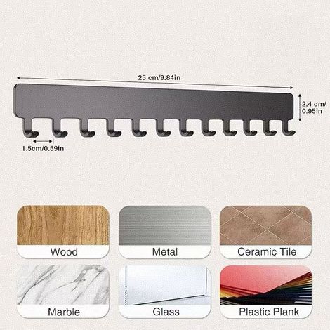 Organizador de joyas de pared: resistente organizador de joyas para collares, pulseras y pendientes. (1/3)