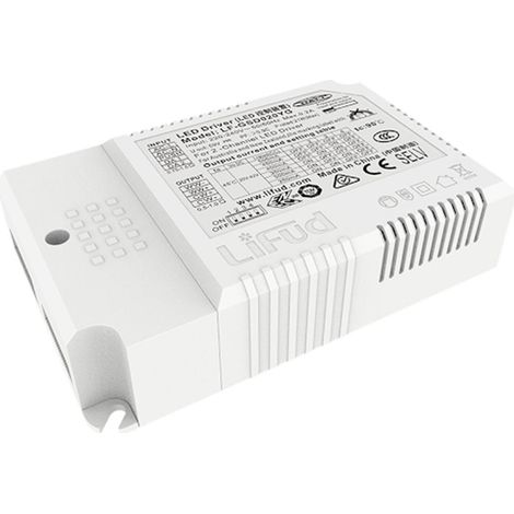 Driver LIFUD Dimmable CCT DALI 1-10V 220-240V Sortie 25-42V DC 550-1050mA 23-44W No Flicker LF-GSD040YG 44 W