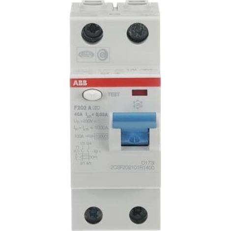 ABB Interruttore differenziale 40A 2 poli 30mA grigio compatto (1/3)