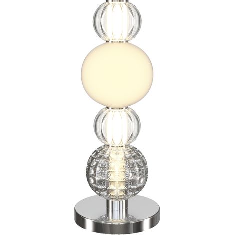 COLLAR LAMPADA DA TAVOLO CROMO MODERNA IN METALLO IP20 (1/4)