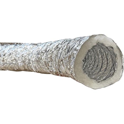 Gaine isolée fibre de polyester M0/M1 ép 25 mm - Gaine isolée M0/M1 ép 25 mm ø 200 mm - carton de 10 m