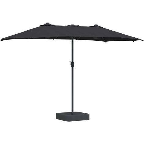Maison Exclusive - Garten-Sonnenschirm Schwarz 385 x 209 x 244 cm