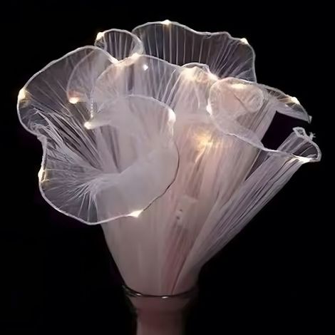 Leuchtender Blumendraht von PearlBreakers, Verpackungsmaterial, Blumengeschenk zum Valentinstag, gefaltete Papiertüte mit Blumenmuster (1/5)