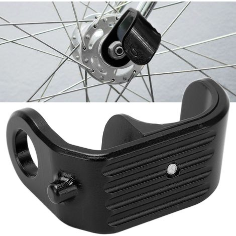 Attache Rapide Vélo Brompton - Crochet en Alliage d'Aluminium Léger, Design Poli et Boucle en Forme de E - Noir (1/5)