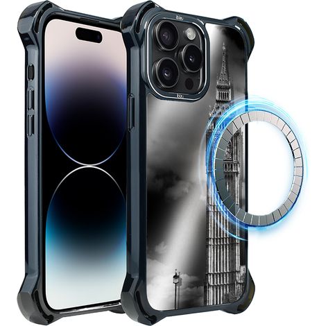 iPhone 14 Pro ibizu DropGuard Ultra Hülle mit MagSafe, Noir City, Big Ben (1/5)