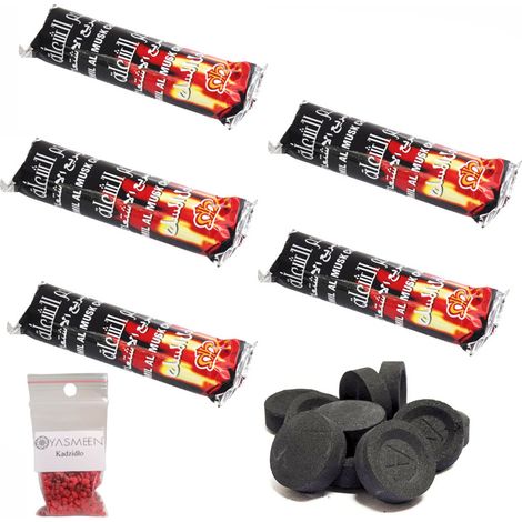 Carbone vegetale Hamil Al Musk Bakhoor, 50 pezzi (5 rotoli) (1/3)