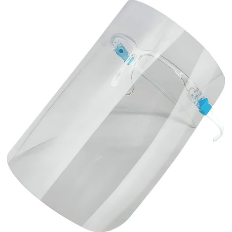 Components Lot de 2 visières de sécurité pour le visage Protection complète Résistant aux éclaboussures Verres anti-buée Léger Réglable Transparent Unisexe (1/5)