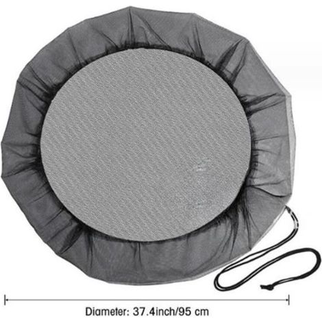 Filet pour Citerne à Eau de Pluie - Marque - Modèle - Maillage Fin - Polyester - Blanc (1/3)