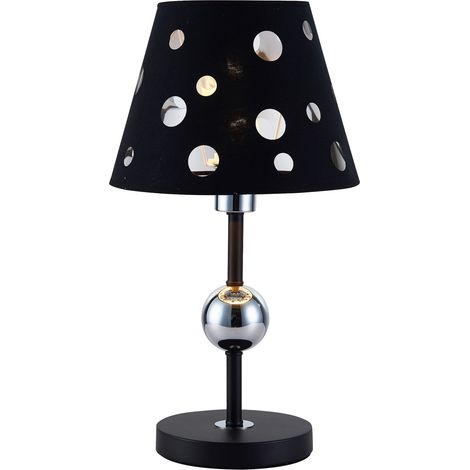 Lampada da tavolo Candellux Batley metallo nero E14