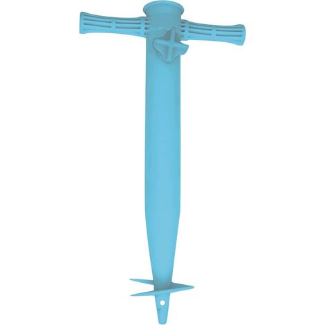 Blauer Regenschirmhalter