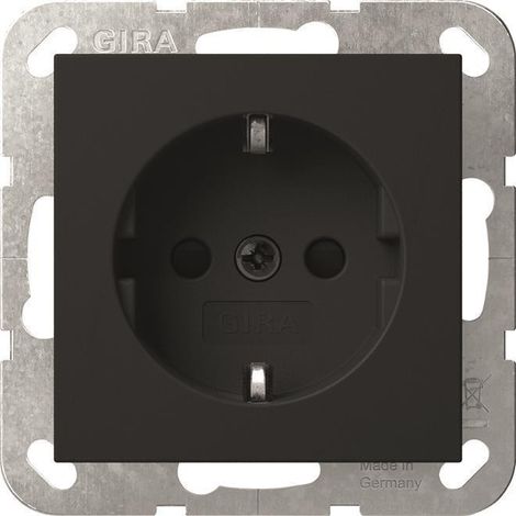 Gira Presa SCHUKO SP System 55 Nero m [4453005], 4453 005