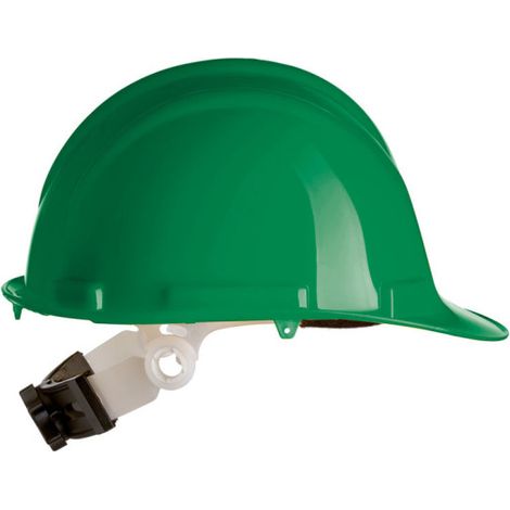 Casco alto brillo con rosca dorsal, EN397 SR  Verde