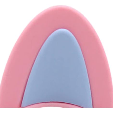 Motorradhelm mit Katzenohren, PVC-Aufkleber, kreatives und niedliches Accessoire, rosa und blau. (1/5)
