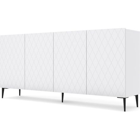 MOBILE DIUNA KOM4D 192 BLANC OPAQUE JAMBES NOIRES (1/5)