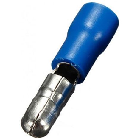 Terminal bala 4 mm macho pre aislado bolsa 100 uds (1/2)