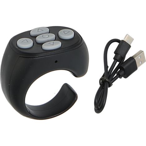 Téléphone portable Bluetooth anneau à distance télécommande Bluetooth tourneur de Page pour roman montre TV tourner la Page Selfie (1/5)
