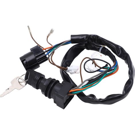 Clé de contact d'allumage avec 2 clés, excellente conductivité électrique, remplacement 37110 93J00 pour moteur hors-bord Suzuki (1/5)