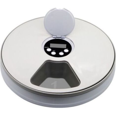 Mangeoire programmable pour chiens et chats Mangeoire automatique pour animaux de compagnie Rappels de musique pour chats et chiens Alimentation intelligente