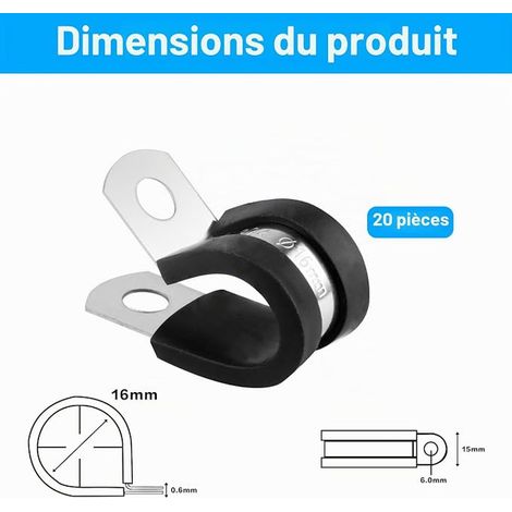 Tube Clamp with Rubber Insert (1/4)