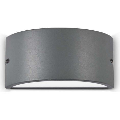 Ideal Lux Rex-2 - Applique Murale Extérieure Up Down 1 Lumière Anthracite IP44, E27