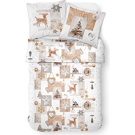 Parure HC3 : Housse de Couette 220x240 + 2 Taies d’Oreiller 100% Coton (1/3)