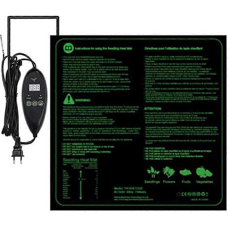 Plante Heating tapis Pets Warm coussin Incubator 6 Speed Thermostat Timed Nurturing résistant à l eau Greenhouse Mats A (1/5)