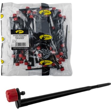 Goutteur régulateur de débit avec piquet 0-70 l/h, sachet de 50 unités, (1/5)