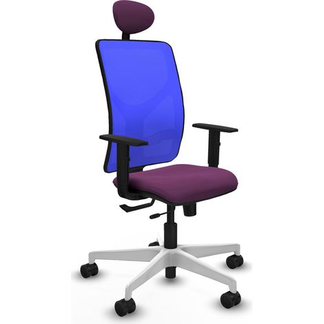 Ergonomischer Stuhl piqueras y crespo Motilla Kunstleder blau (1/2)