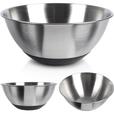Bol de cocina antideslizante de acero inoxidable de 21,5 cm, 1,9 l (1/5)